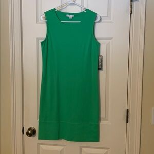 On the go 100% cotton Green Midi Dress